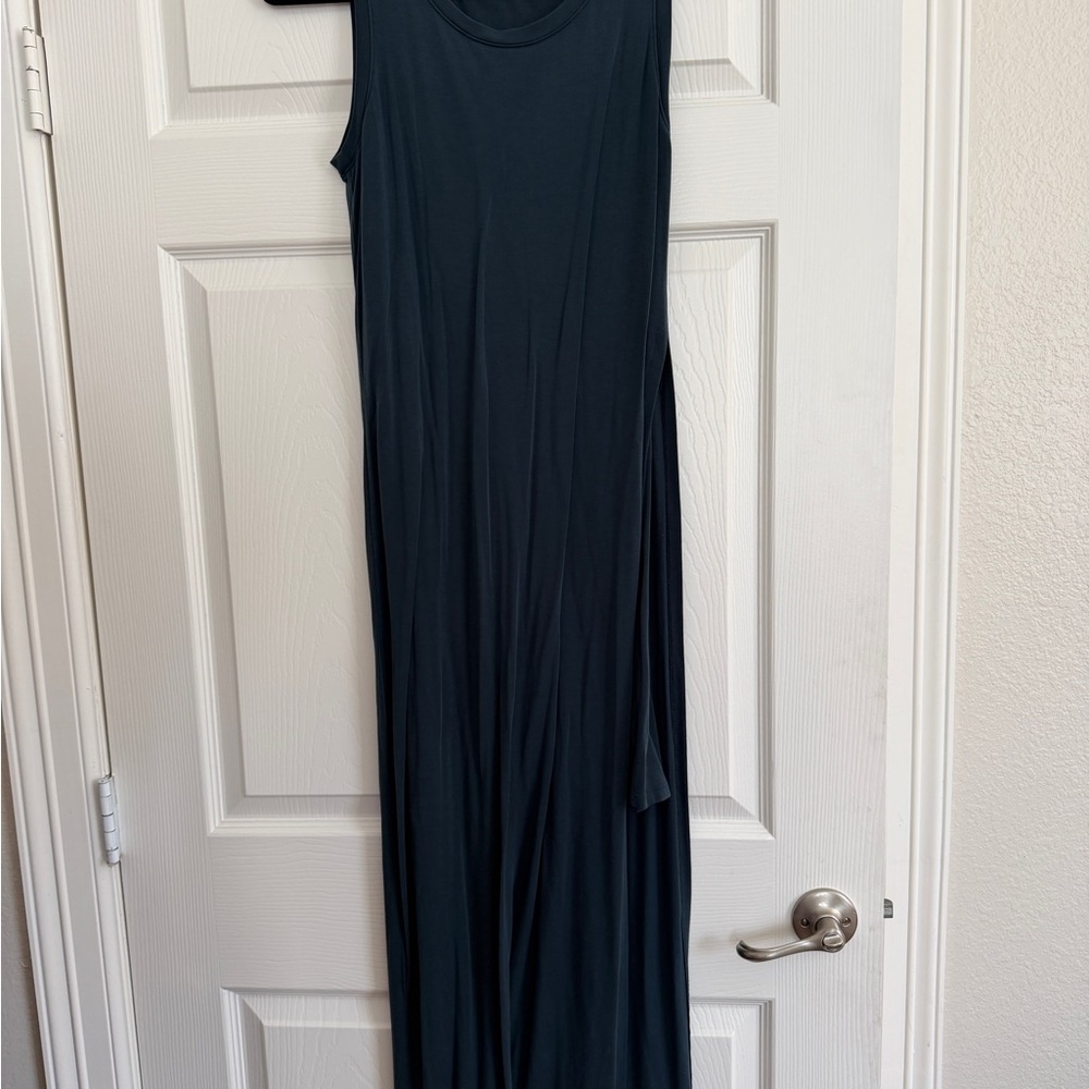 Athleta Black Sleeveless Maxi Dress